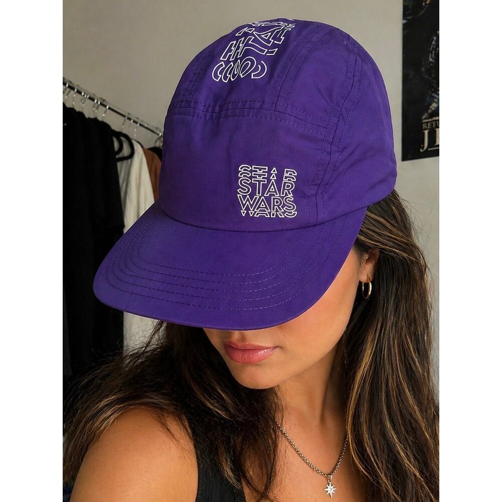 Disney Parks Star Wars Purple Nylon Hat NWT Adjustable Logo Cap